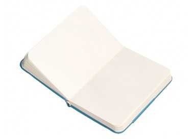 Cuaderno con gomilla antartik notes tapa dura a7 hojas lisas azul claro 80 hojas 80 gr fsc