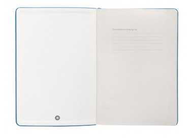 Cuaderno con gomilla antartik notes tapa dura a5 hojas puntos azul claro 100 hojas 80 gr fsc