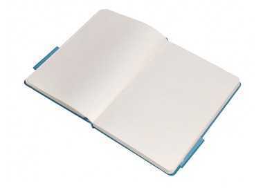 Cuaderno con gomilla antartik notes tapa dura a5 hojas puntos azul claro 100 hojas 80 gr fsc