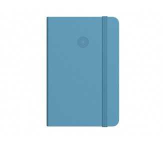 Cuaderno con gomilla antartik notes tapa dura a4 hojas rayas azul claro 100 hojas 80 gr fsc