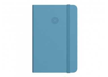 Cuaderno con gomilla antartik notes tapa dura a4 hojas lisas azul claro 100 hojas 80 gr fsc