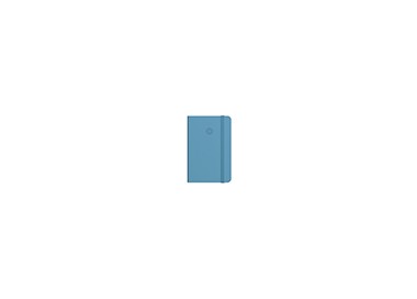 Cuaderno con gomilla antartik notes tapa dura a4 hojas lisas azul claro 100 hojas 80 gr fsc