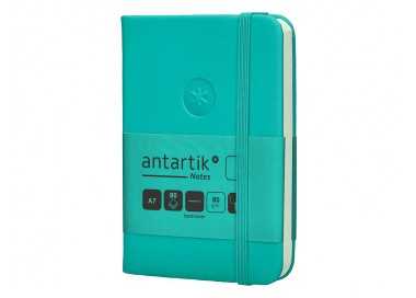 Cuaderno con gomilla antartik notes tapa dura a7 hojas lisas turquesa 80 hojas 80 gr fsc