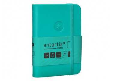 Cuaderno con gomilla antartik notes tapa dura a7 hojas lisas turquesa 80 hojas 80 gr fsc