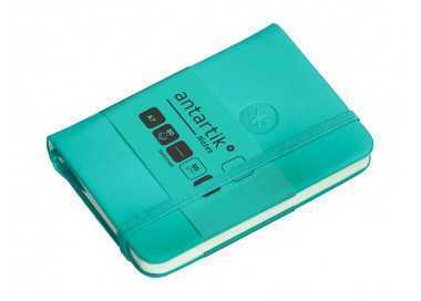 Cuaderno con gomilla antartik notes tapa dura a7 hojas lisas turquesa 80 hojas 80 gr fsc