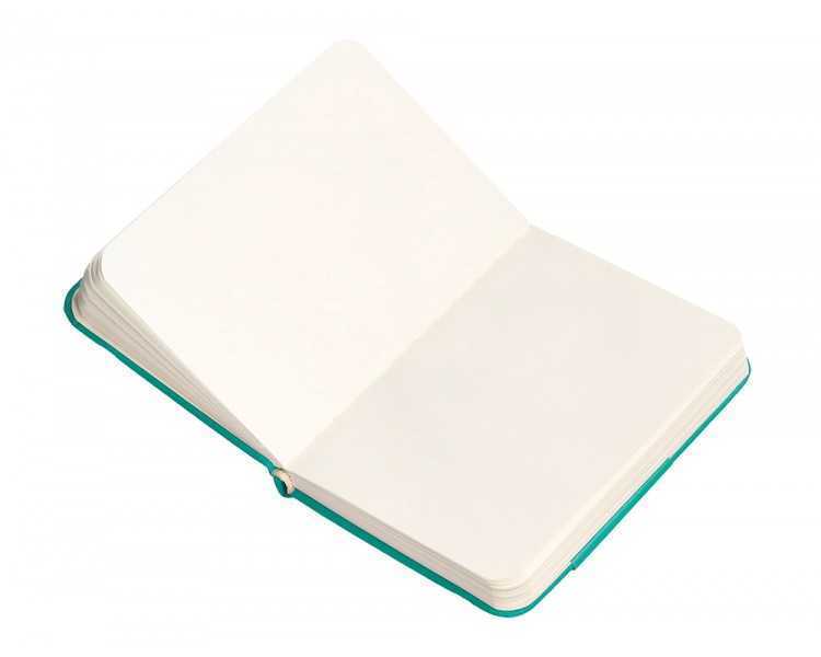 Cuaderno con gomilla antartik notes tapa dura a7 hojas lisas turquesa 80 hojas 80 gr fsc