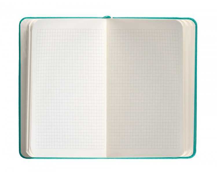 Cuaderno con gomilla antartik notes tapa dura a6 hojas cuadricula turquesa 100 hojas 80 gr fsc