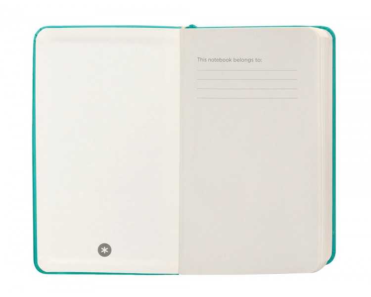 Cuaderno con gomilla antartik notes tapa dura a6 hojas rayas turquesa 100 hojas 80 gr fsc