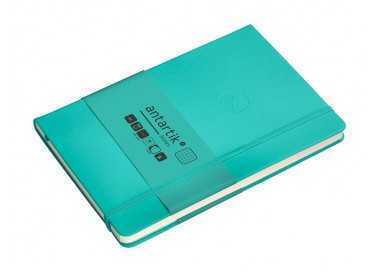 Cuaderno con gomilla antartik notes tapa dura a5 hojas cuadricula turquesa 100 hojas 80 gr fsc