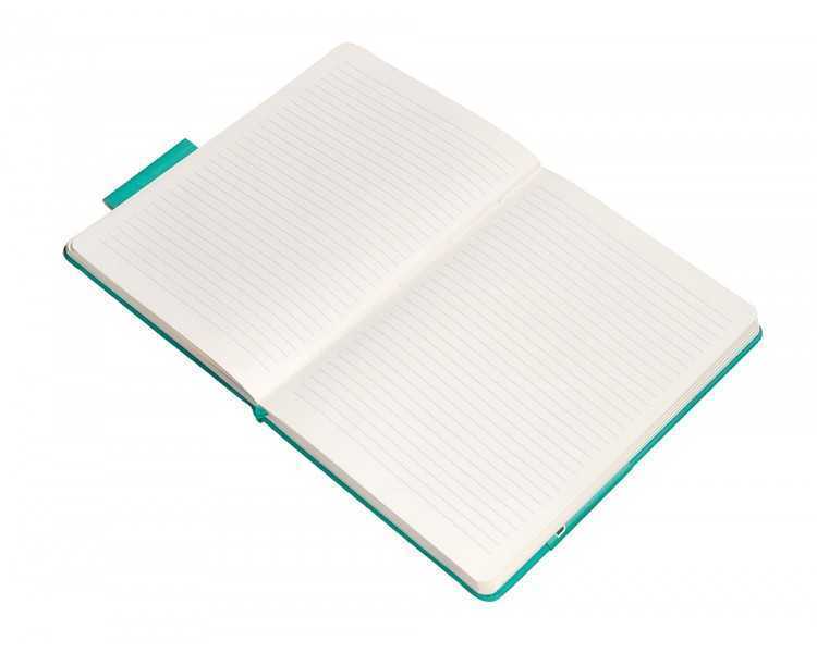 Cuaderno con gomilla antartik notes tapa dura a5 hojas rayas turquesa 100 hojas 80 gr fsc