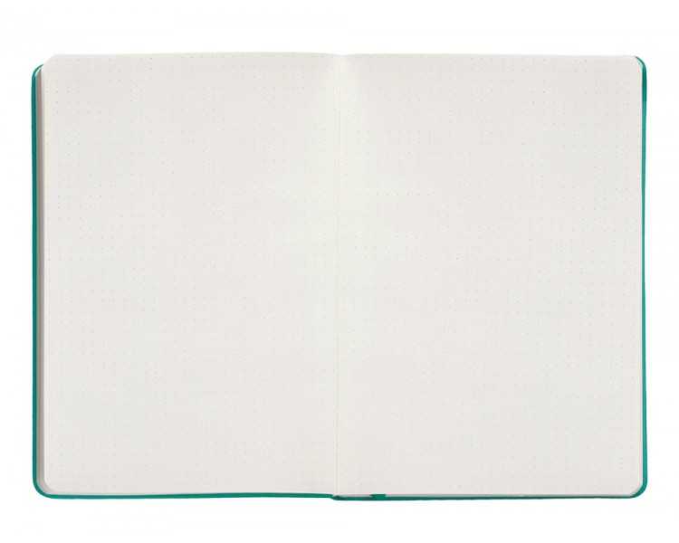 Cuaderno con gomilla antartik notes tapa dura a5 hojas puntos turquesa 100 hojas 80 gr fsc