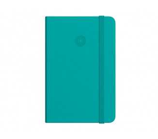 Cuaderno con gomilla antartik notes tapa dura a4 hojas rayas turquesa 100 hojas 80 gr fsc