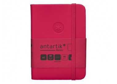 Cuaderno con gomilla antartik notes tapa dura a7 hojas lisas burdeos 80 hojas 80 gr fsc