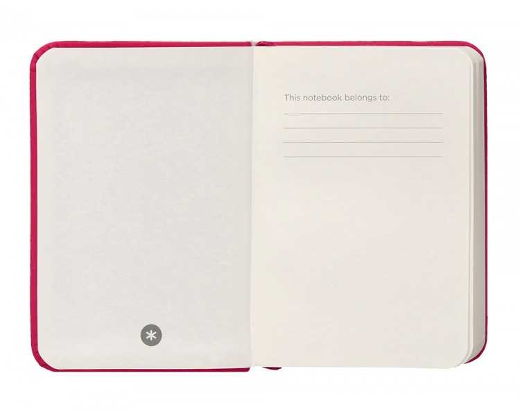 Cuaderno con gomilla antartik notes tapa dura a7 hojas lisas burdeos 80 hojas 80 gr fsc
