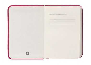 Cuaderno con gomilla antartik notes tapa dura a7 hojas lisas burdeos 80 hojas 80 gr fsc