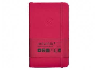 Cuaderno con gomilla antartik notes tapa dura a6 hojas lisas burdeos 100 hojas 80 gr fsc