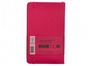 Cuaderno con gomilla antartik notes tapa dura a6 hojas lisas burdeos 100 hojas 80 gr fsc