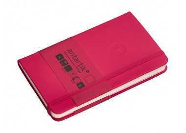 Cuaderno con gomilla antartik notes tapa dura a6 hojas lisas burdeos 100 hojas 80 gr fsc