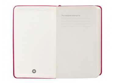Cuaderno con gomilla antartik notes tapa dura a6 hojas lisas burdeos 100 hojas 80 gr fsc