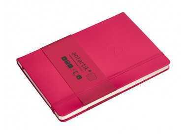 Cuaderno con gomilla antartik notes tapa dura a5 hojas cuadricula burdeos 100 hojas 80 gr fsc