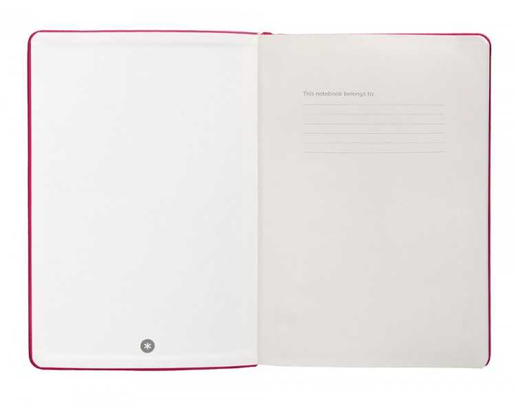 Cuaderno con gomilla antartik notes tapa dura a5 hojas cuadricula burdeos 100 hojas 80 gr fsc