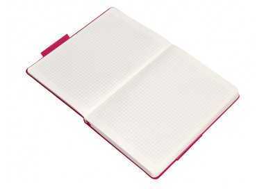 Cuaderno con gomilla antartik notes tapa dura a5 hojas cuadricula burdeos 100 hojas 80 gr fsc