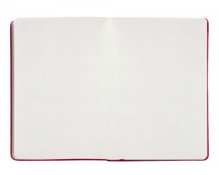 Cuaderno con gomilla antartik notes tapa dura a5 hojas puntos burdeos 100 hojas 80 gr fsc
