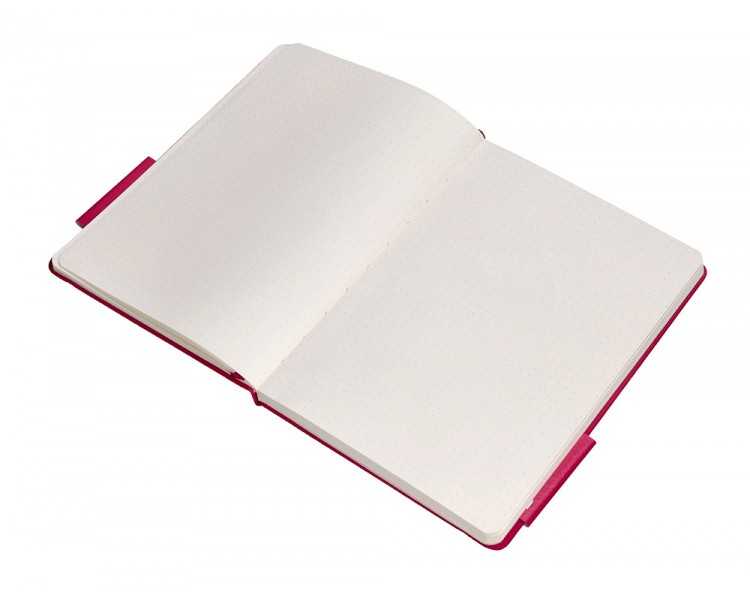 Cuaderno con gomilla antartik notes tapa dura a5 hojas puntos burdeos 100 hojas 80 gr fsc
