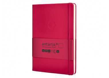 Cuaderno con gomilla antartik notes tapa dura a5 hojas lisas burdeos 100 hojas 80 gr fsc