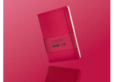 Cuaderno con gomilla antartik notes tapa dura a5 hojas lisas burdeos 100 hojas 80 gr fsc