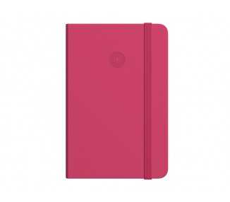 Cuaderno con gomilla antartik notes tapa dura a4 hojas rayas burdeos 100 hojas 80 gr fsc