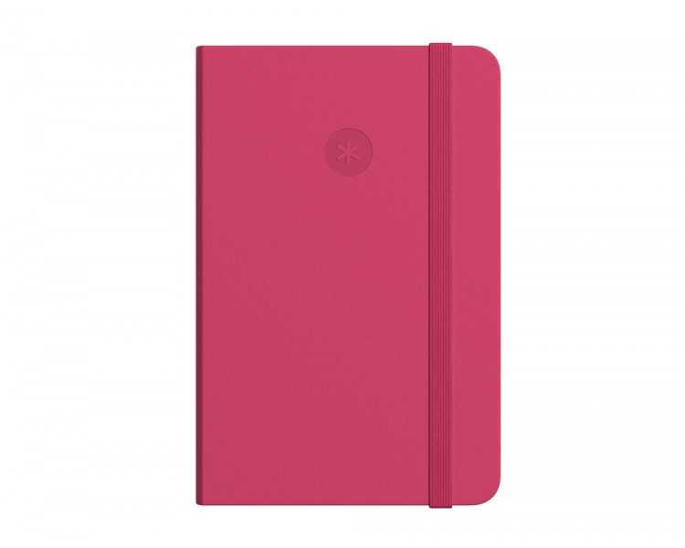 Cuaderno con gomilla antartik notes tapa dura a4 hojas rayas burdeos 100 hojas 80 gr fsc