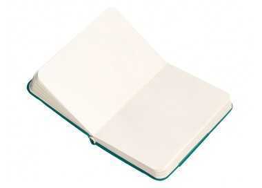 Cuaderno con gomilla antartik notes tapa dura a7 hojas lisas verde aguamarina 80 hojas 80 gr fsc