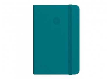 Cuaderno con gomilla antartik notes tapa dura a4 hojas puntos verde aguamarina 100 hojas 80 gr fsc