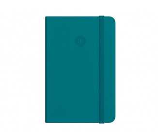 Cuaderno con gomilla antartik notes tapa dura a4 hojas lisas verde aguamarina 100 hojas 80 gr fsc
