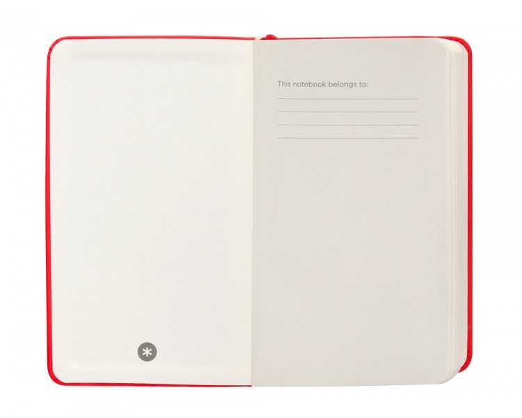 Cuaderno con gomilla antartik notes tapa dura a6 hojas cuadricula rojo 100 hojas 80 gr fsc