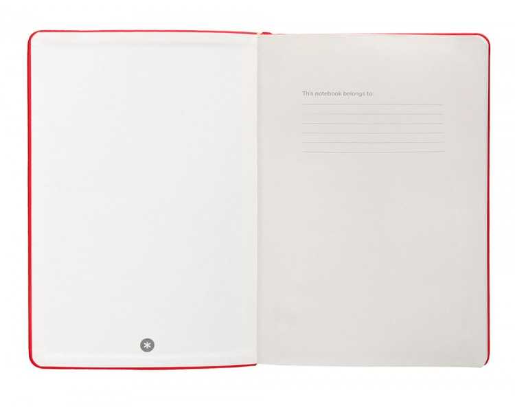 Cuaderno con gomilla antartik notes tapa dura a5 hojas cuadricula rojo 100 hojas 80 gr fsc