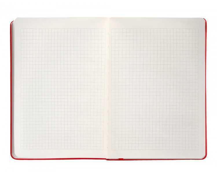Cuaderno con gomilla antartik notes tapa dura a5 hojas cuadricula rojo 100 hojas 80 gr fsc