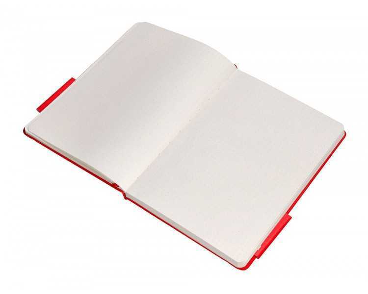 Cuaderno con gomilla antartik notes tapa dura a5 hojas puntos rojo 100 hojas 80 gr fsc