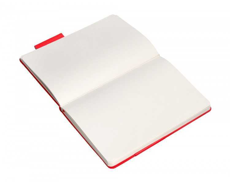 Cuaderno con gomilla antartik notes tapa dura a5 hojas lisas rojo 100 hojas 80 gr fsc