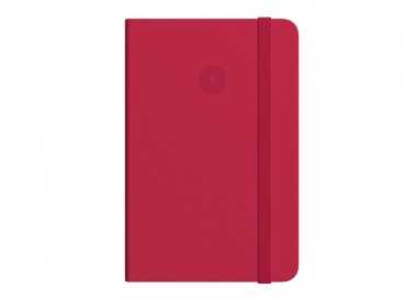 Cuaderno con gomilla antartik notes tapa dura a4 hojas rayas rojo 100 hojas 80 gr fsc