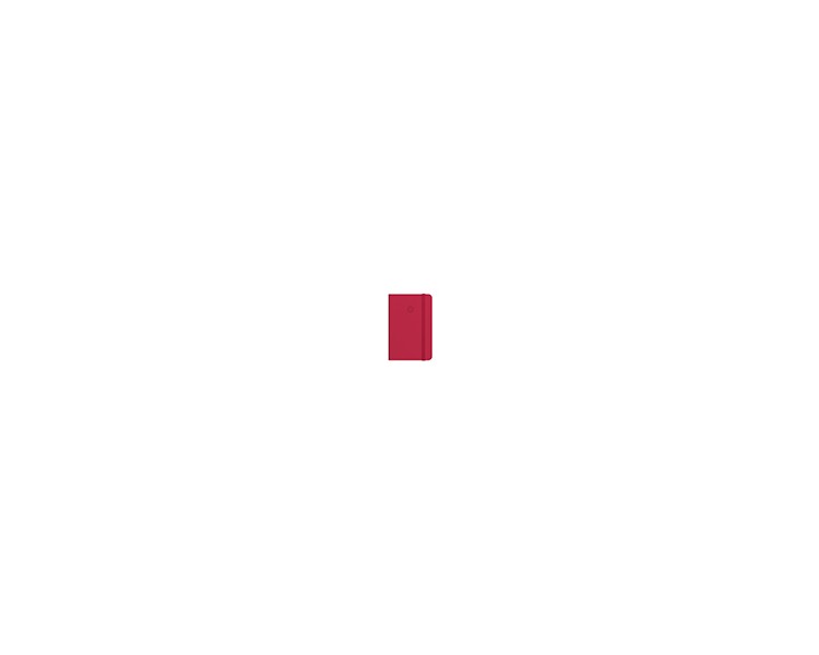 Cuaderno con gomilla antartik notes tapa dura a4 hojas rayas rojo 100 hojas 80 gr fsc