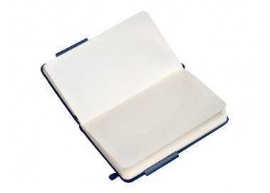 Cuaderno con gomilla antartik notes tapa dura a6 hojas cuadricula azul marino 100 hojas 80 gr fsc