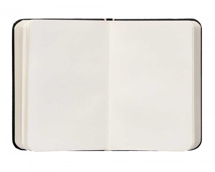 Cuaderno con gomilla antartik notes tapa dura a7 hojas lisas negro 80 hojas 80 gr fsc