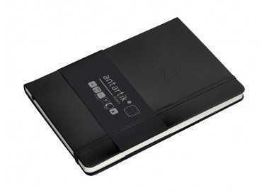 Cuaderno con gomilla antartik notes tapa dura a5 hojas puntos negro 100 hojas 80 gr fsc