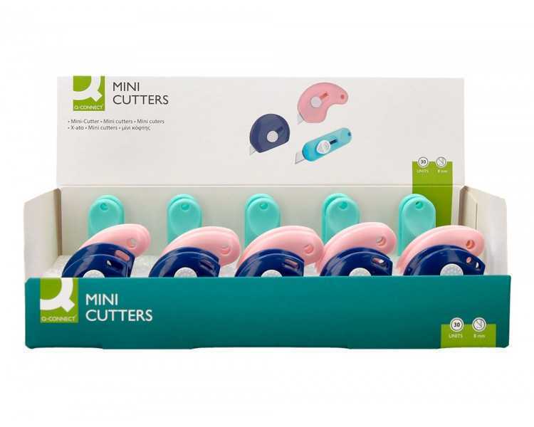 Cuter q-connect mini expositor 30 unidades modelos y colores surtidos