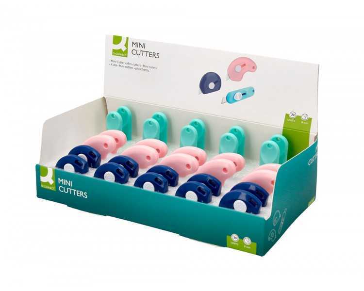 Cuter q-connect mini expositor 30 unidades modelos y colores surtidos