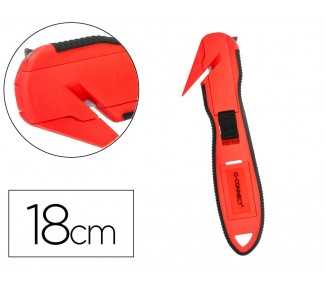 Cuter q-connect de seguridad xd-g03 con cuchilla ancha fija oculta para evitar cortes con 2 cuchillas de repuest0