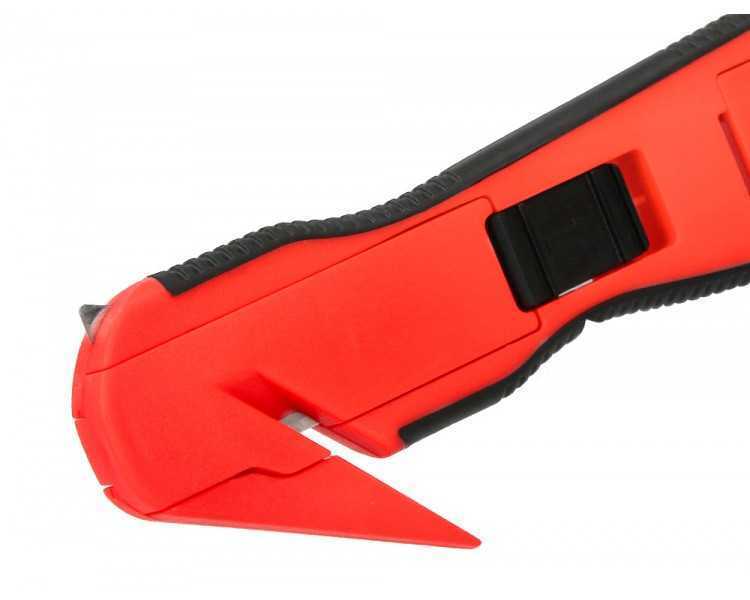 Cuter q-connect de seguridad xd-g03 con cuchilla ancha fija oculta para evitar cortes con 2 cuchillas de repuest0
