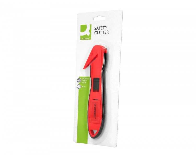 Cuter q-connect de seguridad xd-g03 con cuchilla ancha fija oculta para evitar cortes con 2 cuchillas de repuest0